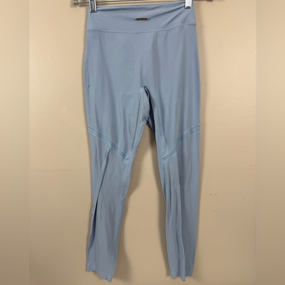 Gymshark x Whitney Simmons light Blue High-Waisted mesh detail Leggings XS - Picture 9 of 16